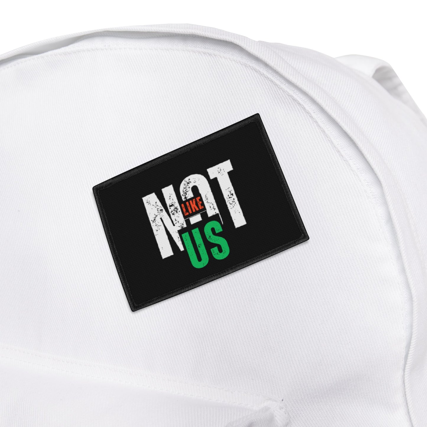 Cool Iron-On Patches - "NOT LIKE US" Design - Trendy, Fashionable Embellishments for Jackets and Bags