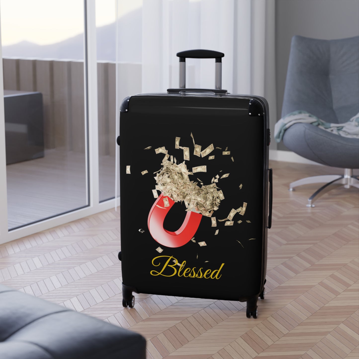 Travel Suitcase | Stylish Luggage for Wanderlust | Perfect for Jetsetters, Vacations, Holidays, Adventurers, Gift Ideas
