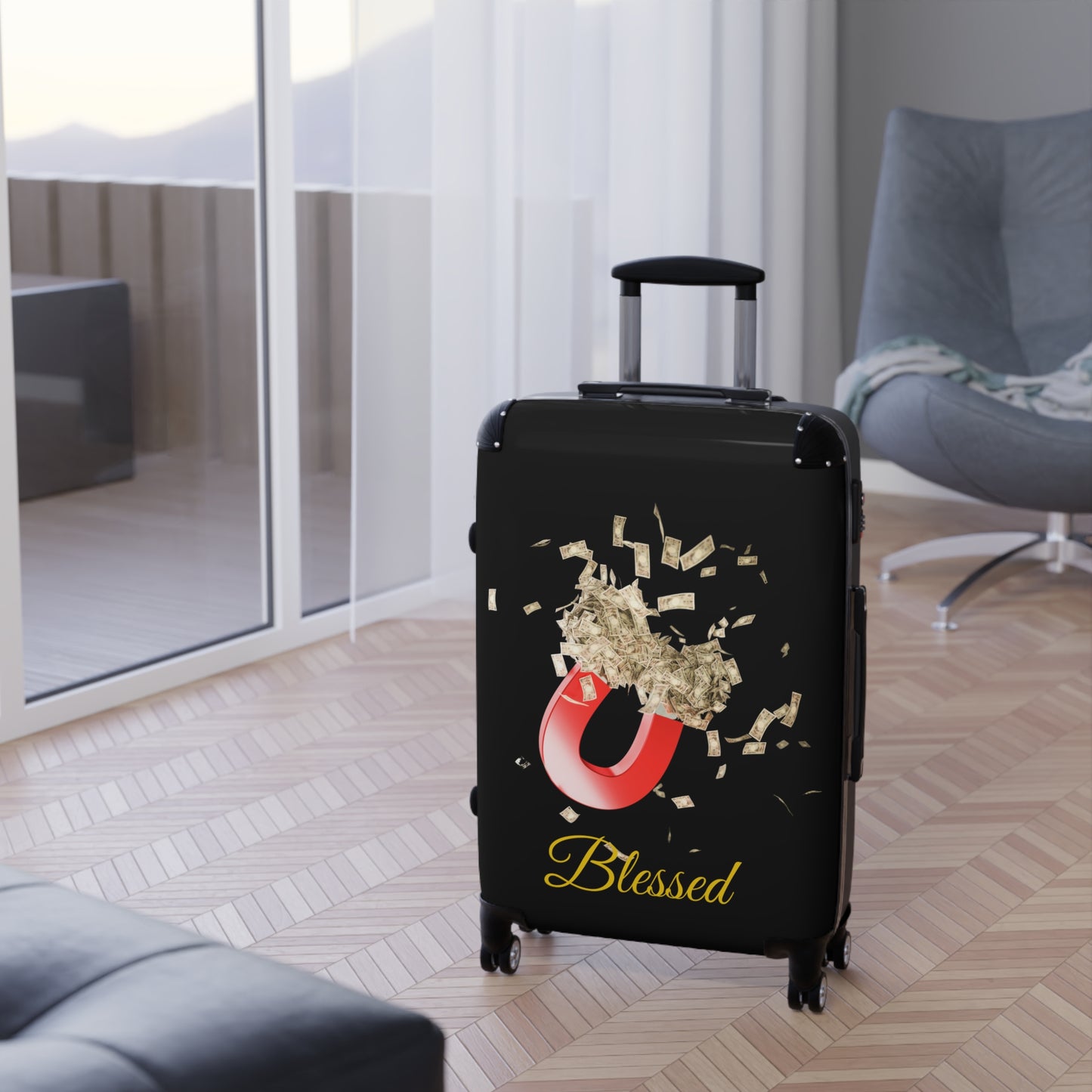 Travel Suitcase | Stylish Luggage for Wanderlust | Perfect for Jetsetters, Vacations, Holidays, Adventurers, Gift Ideas