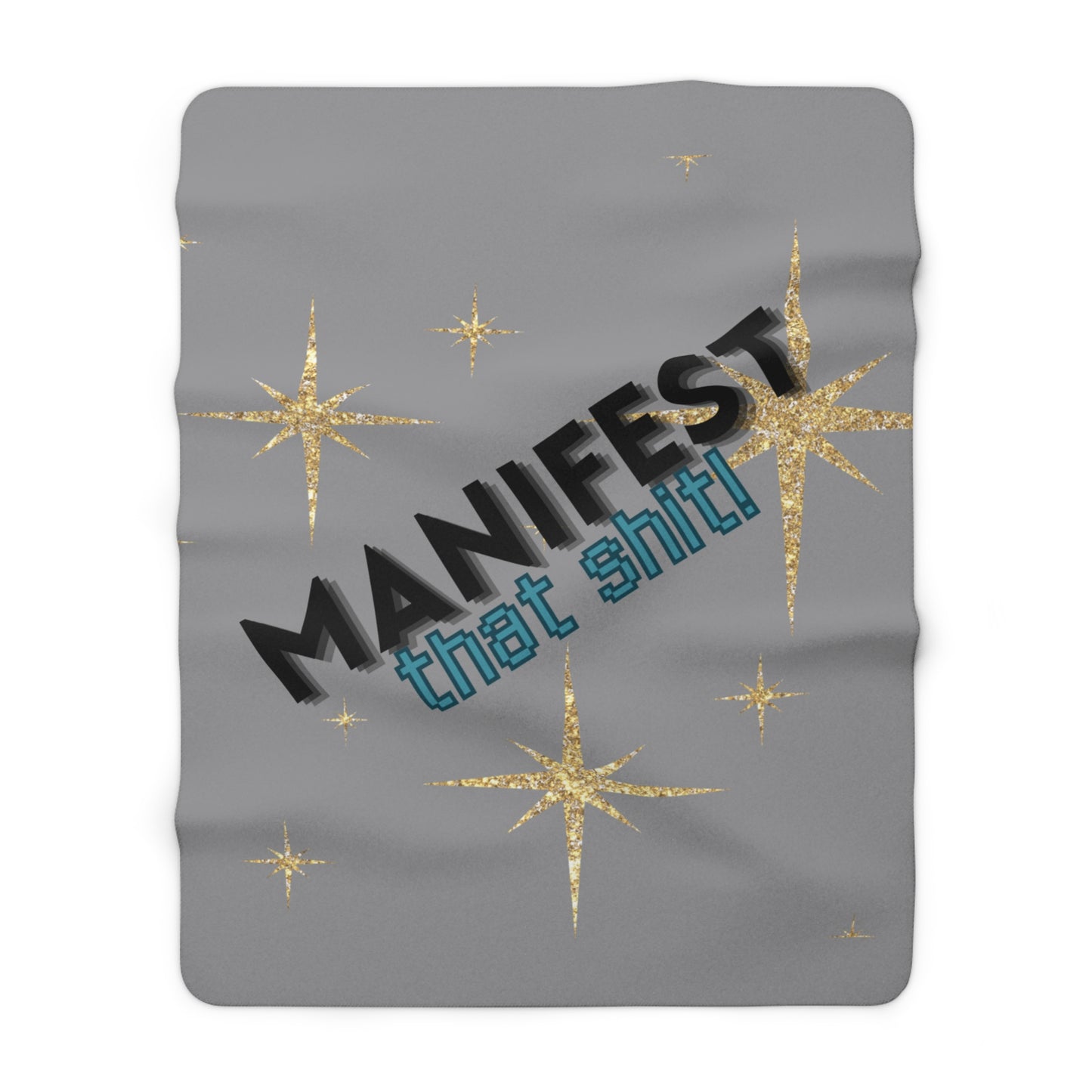 Manifest Sherpa Fleece Blanket