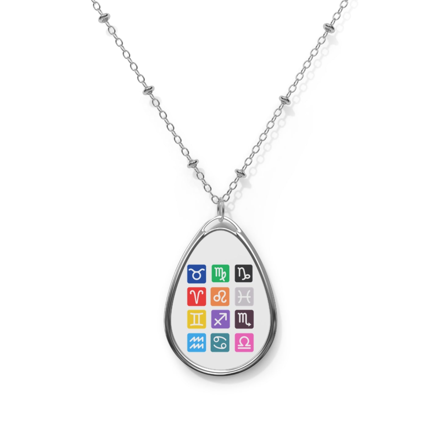 Zodiac Oval Necklace