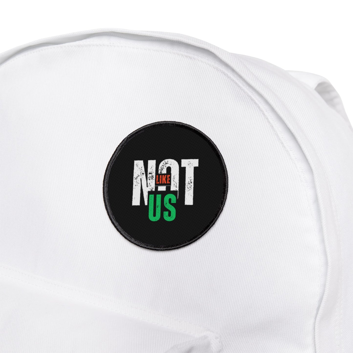 Cool Iron-On Patches - "NOT LIKE US" Design - Trendy, Fashionable Embellishments for Jackets and Bags