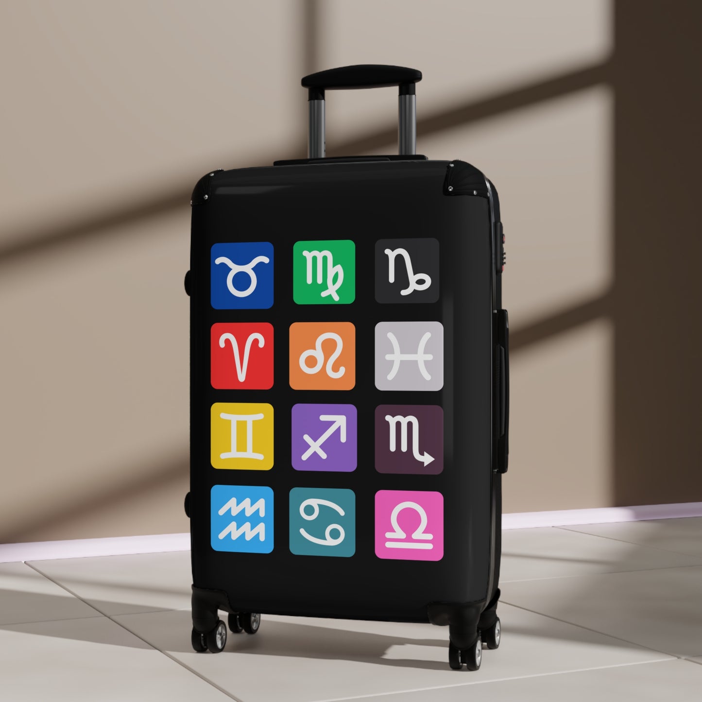 Suitcase, Astrology Travel Luggage, Personalized Carry-On, Perfect Gift for Travelers, Horoscope Lovers, Unique Baggage