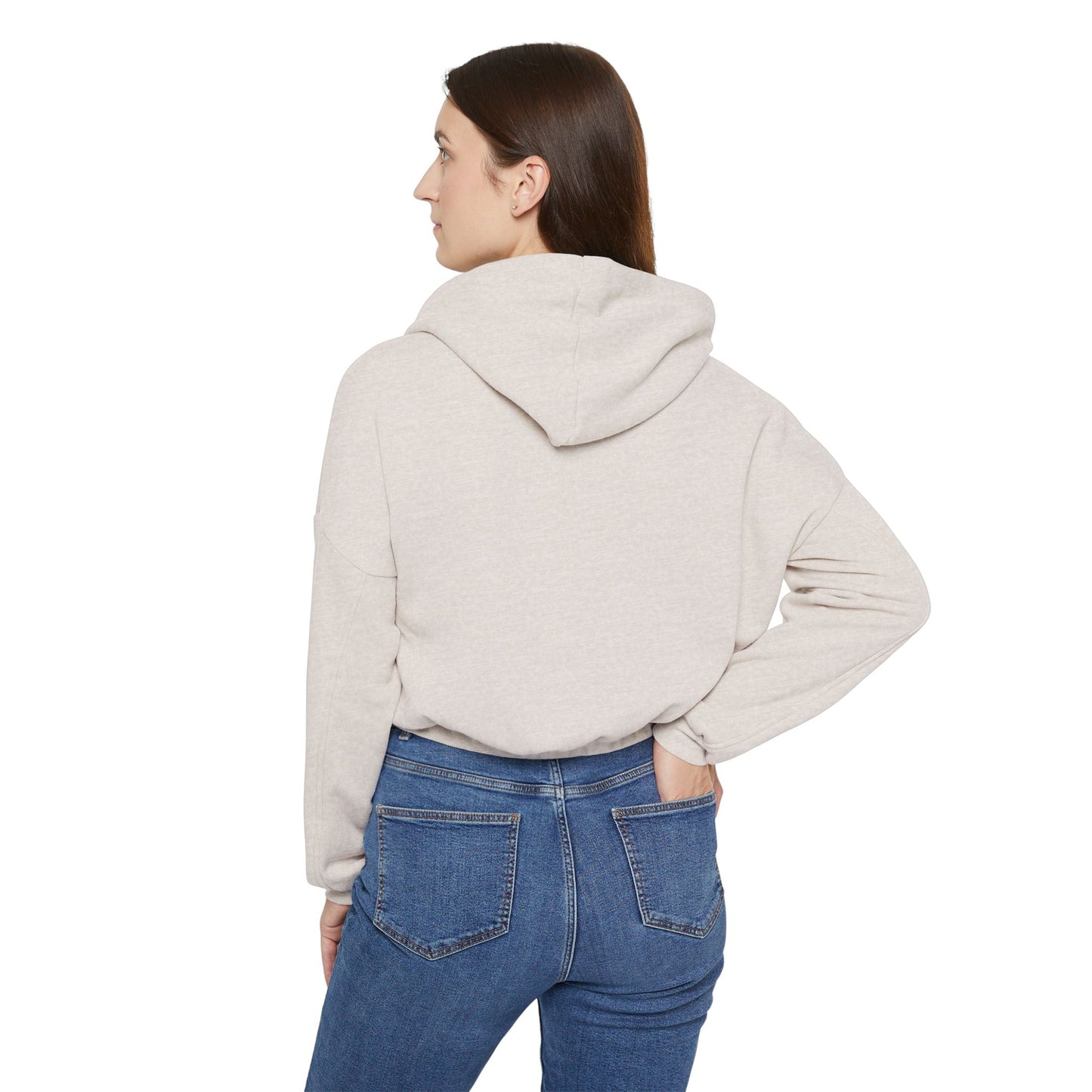 Women's Cinched Bottom Hoodie with Fun Graphic, Casual Fashion, Cozy Outfit, Unique Gift, Everyday Style, Fall Layering