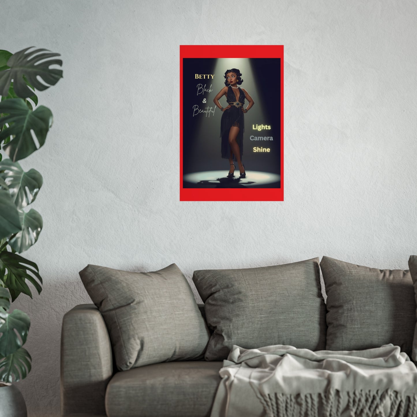 Vintage Fine Art Poster Betty Boop