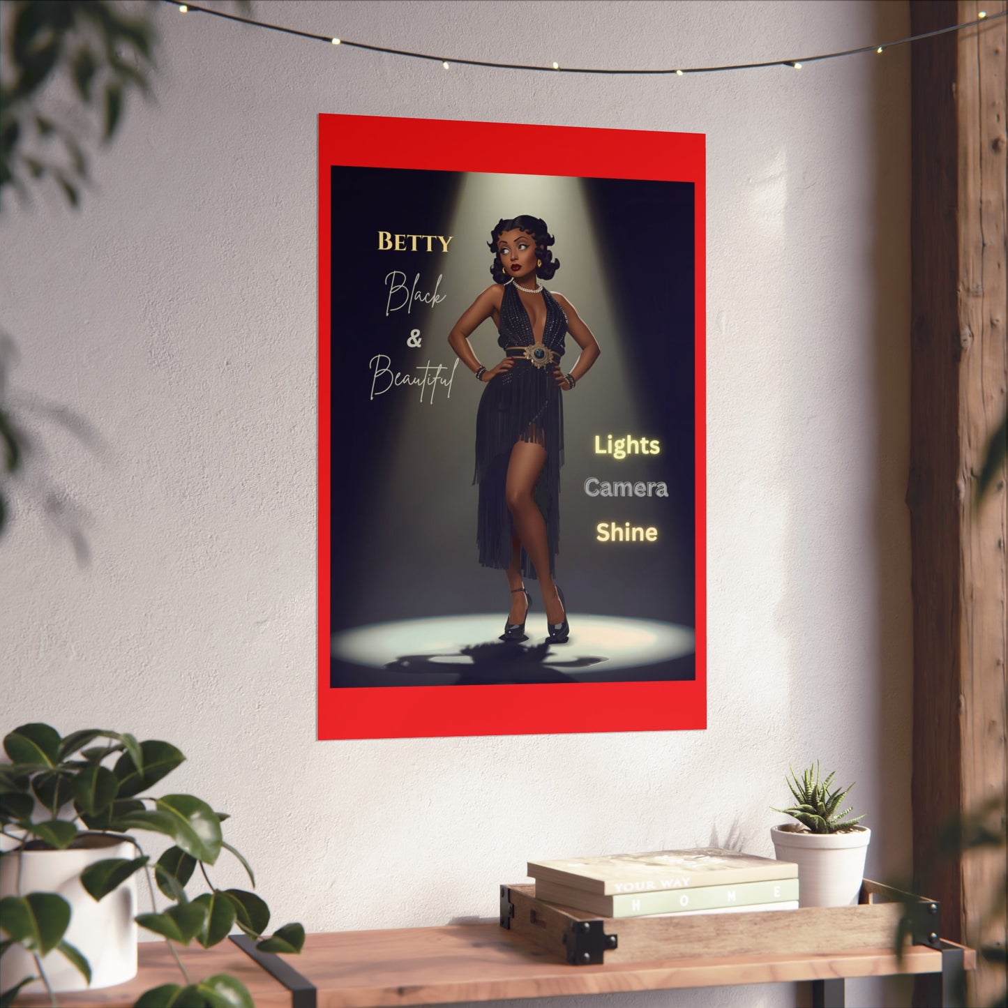Vintage Fine Art Poster Betty Boop