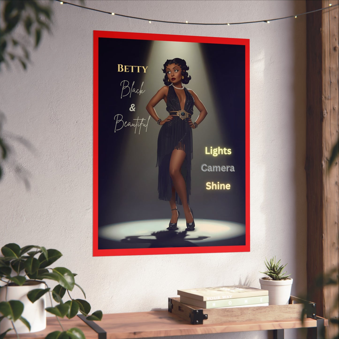 Vintage Fine Art Poster Betty Boop
