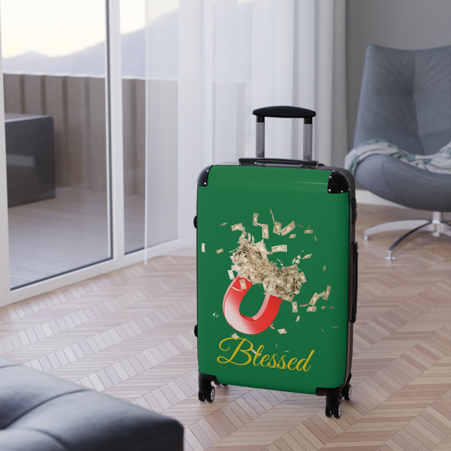 Travel Suitcase | Stylish Luggage for Wanderlust | Perfect for Jetsetters, Vacations, Holidays, Adventurers, Gift Ideas