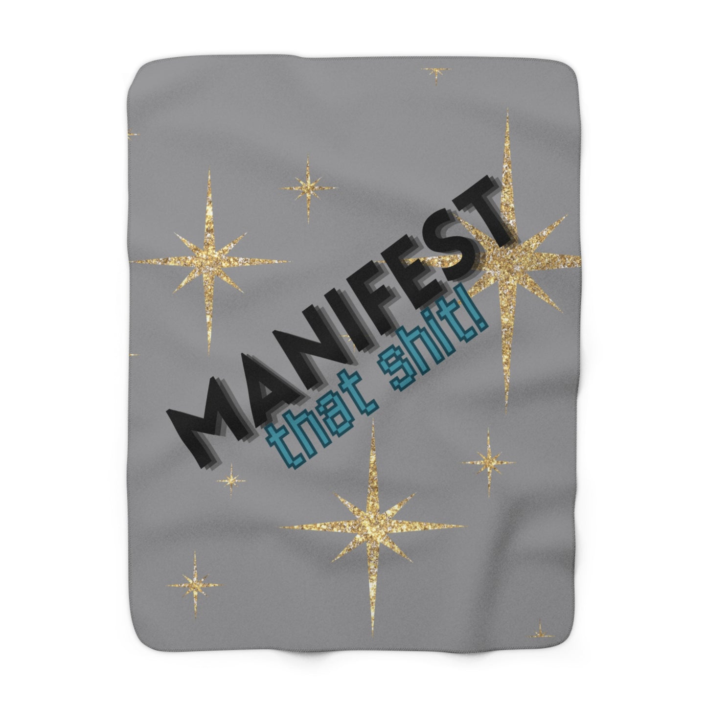 Manifest Sherpa Fleece Blanket