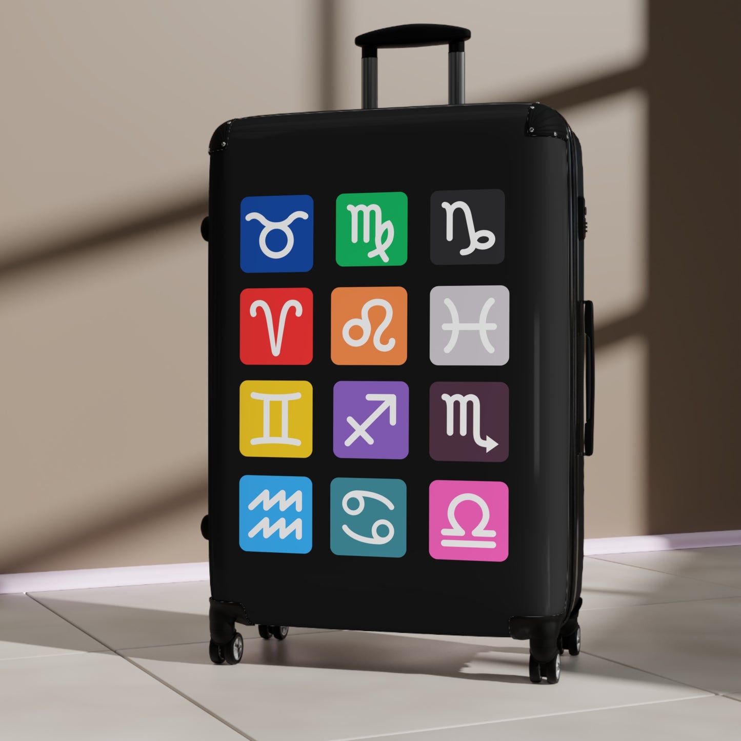 Suitcase, Astrology Travel Luggage, Personalized Carry-On, Perfect Gift for Travelers, Horoscope Lovers, Unique Baggage
