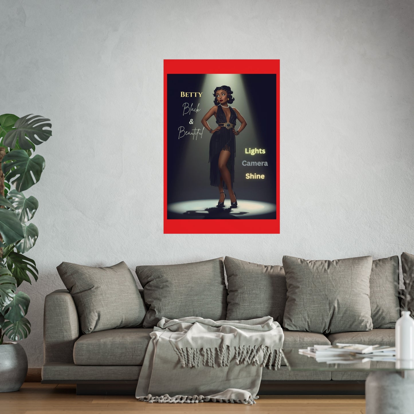 Vintage Fine Art Poster Betty Boop