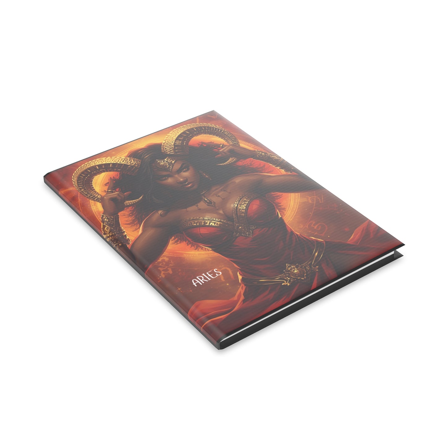 Aries Mythical Hardcover Notebook, Aries Journal, Gift for Astrology Lovers, Unique Writing Journal, Zodiac Planner, Inspiring Notebooks