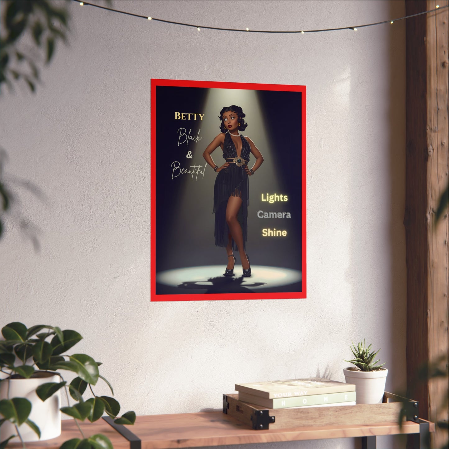 Vintage Fine Art Poster Betty Boop