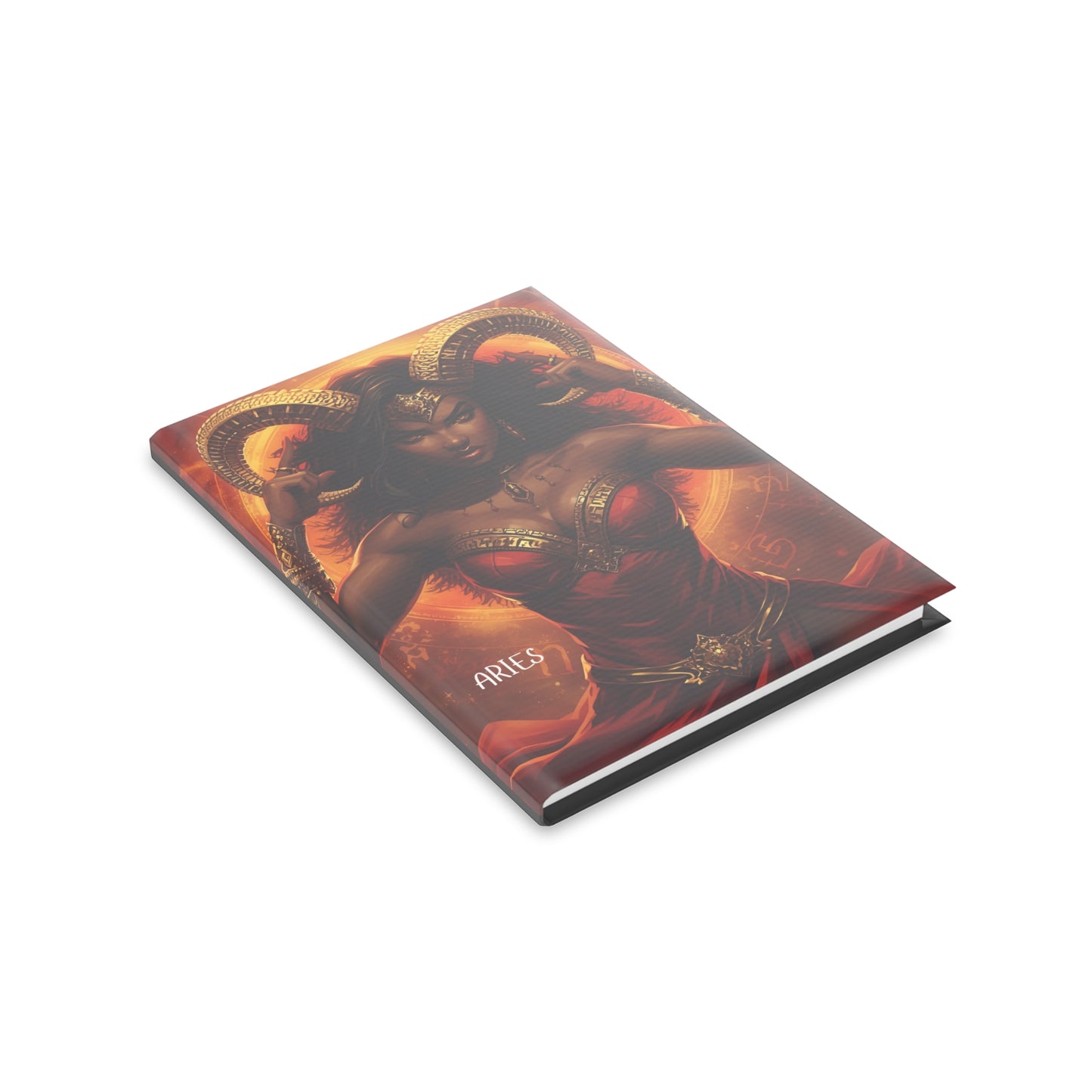 Aries Mythical Hardcover Notebook, Aries Journal, Gift for Astrology Lovers, Unique Writing Journal, Zodiac Planner, Inspiring Notebooks