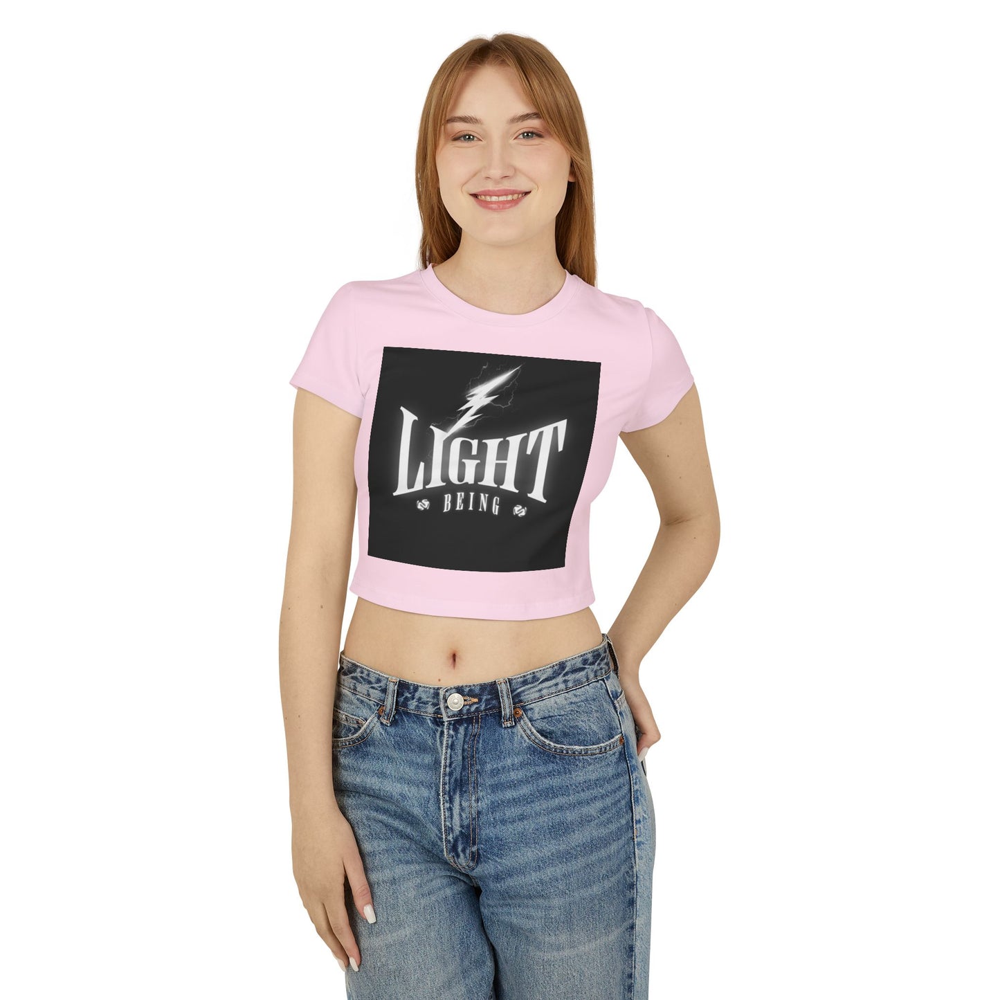 Women Baby Tee Graphic Crop Top, Cute Casual Wear, Uplifting Gift, Summer Fashion