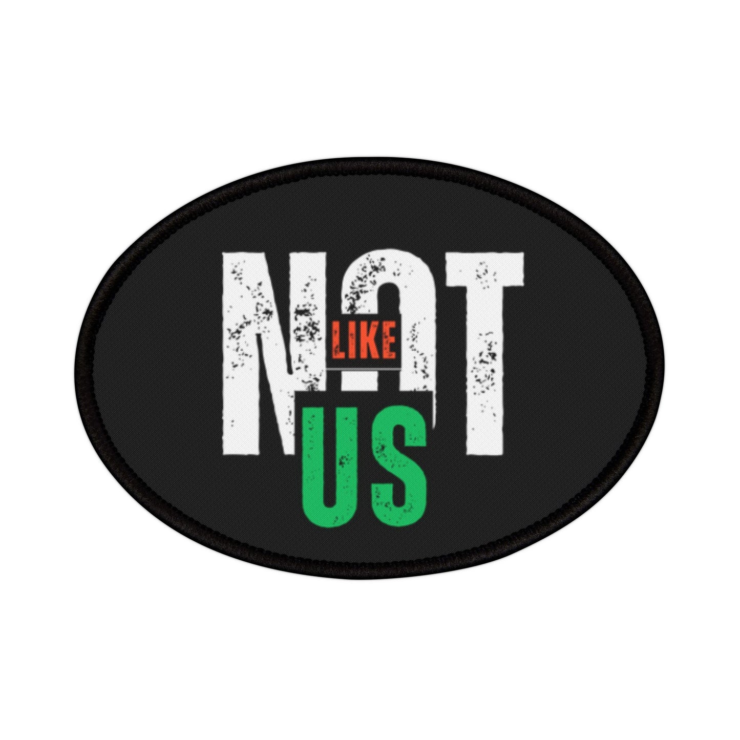 Cool Iron-On Patches - "NOT LIKE US" Design - Trendy, Fashionable Embellishments for Jackets and Bags