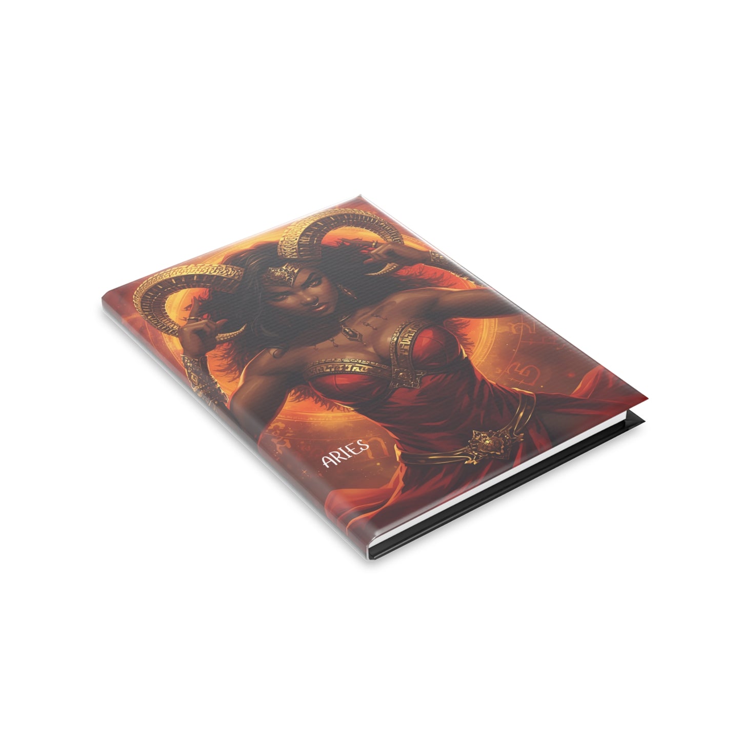 Aries Mythical Hardcover Notebook, Aries Journal, Gift for Astrology Lovers, Unique Writing Journal, Zodiac Planner, Inspiring Notebooks