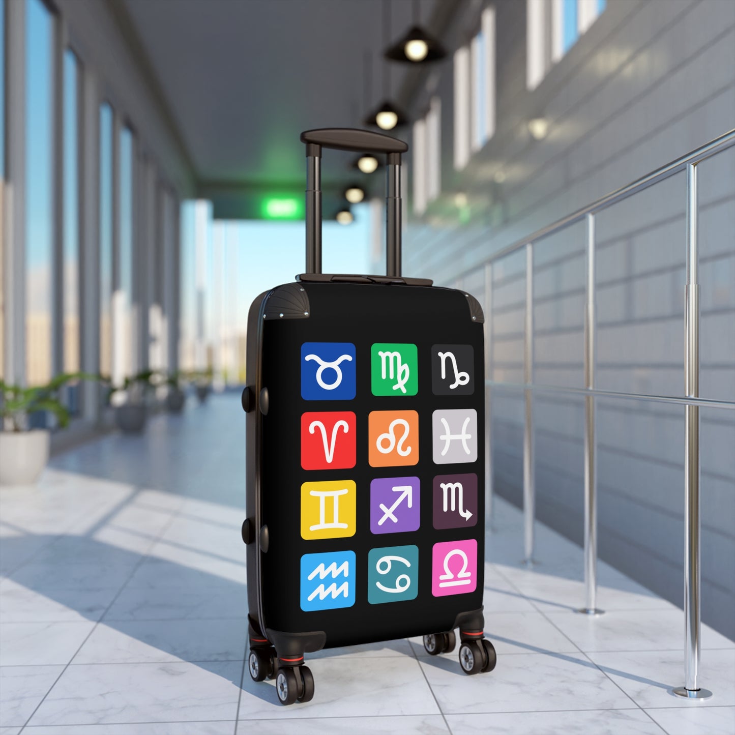 Suitcase, Astrology Travel Luggage, Personalized Carry-On, Perfect Gift for Travelers, Horoscope Lovers, Unique Baggage