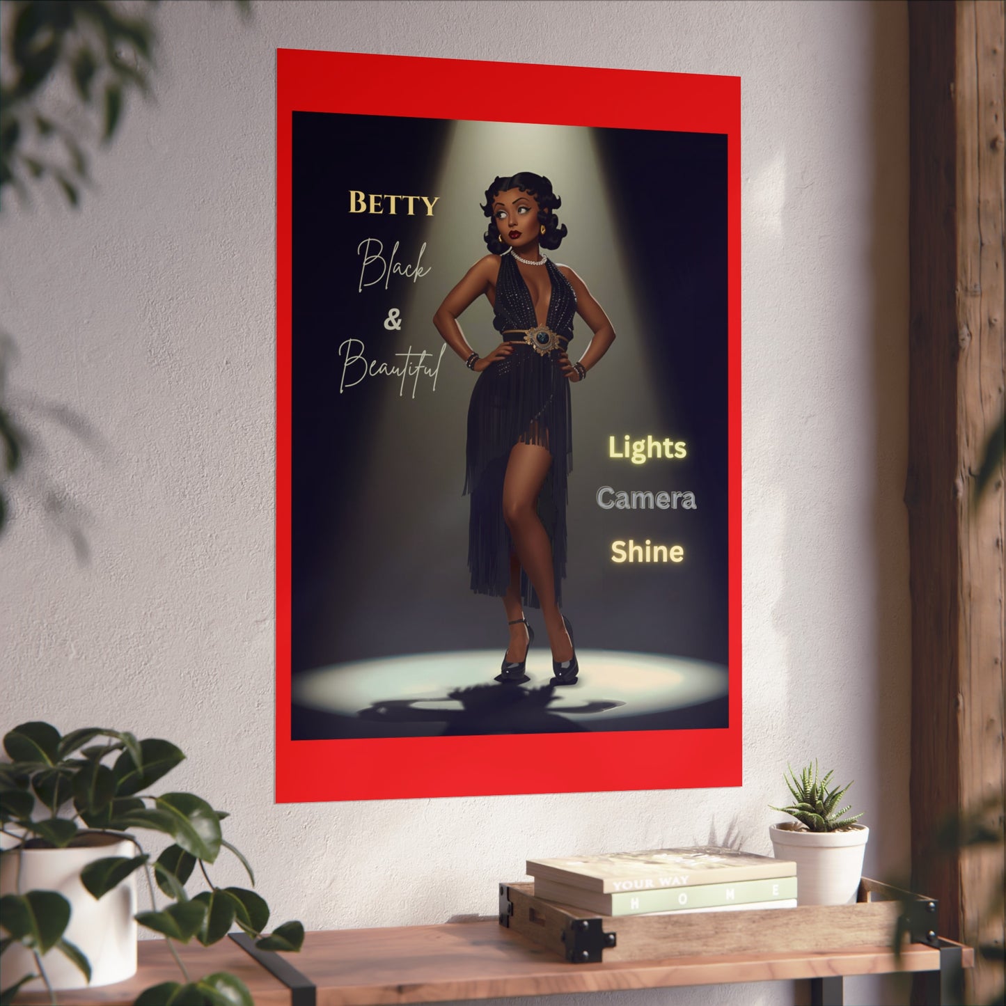 Vintage Fine Art Poster Betty Boop