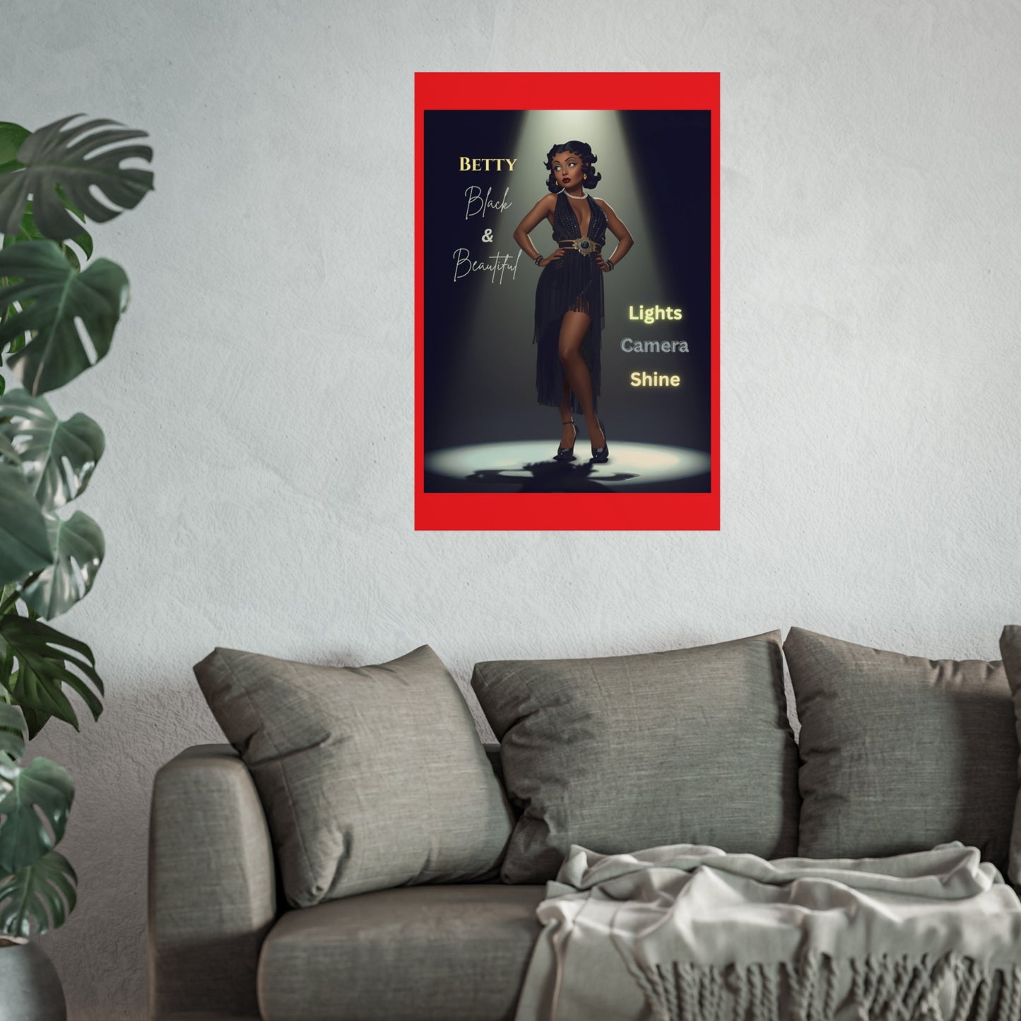 Vintage Fine Art Poster Betty Boop