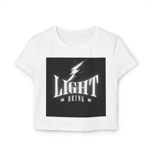 Women Baby Tee Graphic Crop Top, Cute Casual Wear, Uplifting Gift, Summer Fashion