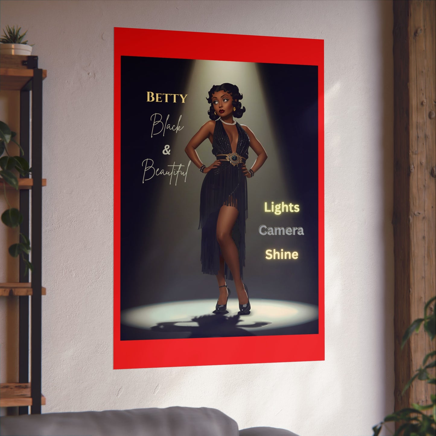 Vintage Fine Art Poster Betty Boop