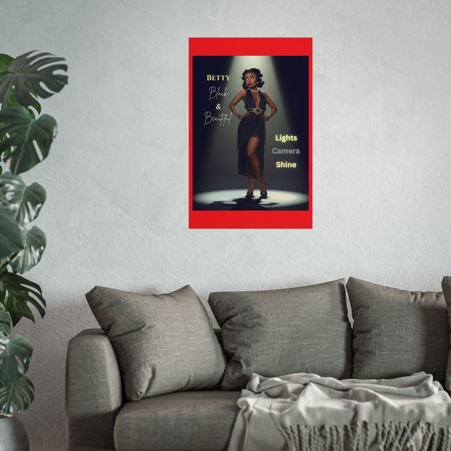 Vintage Fine Art Poster Betty Boop