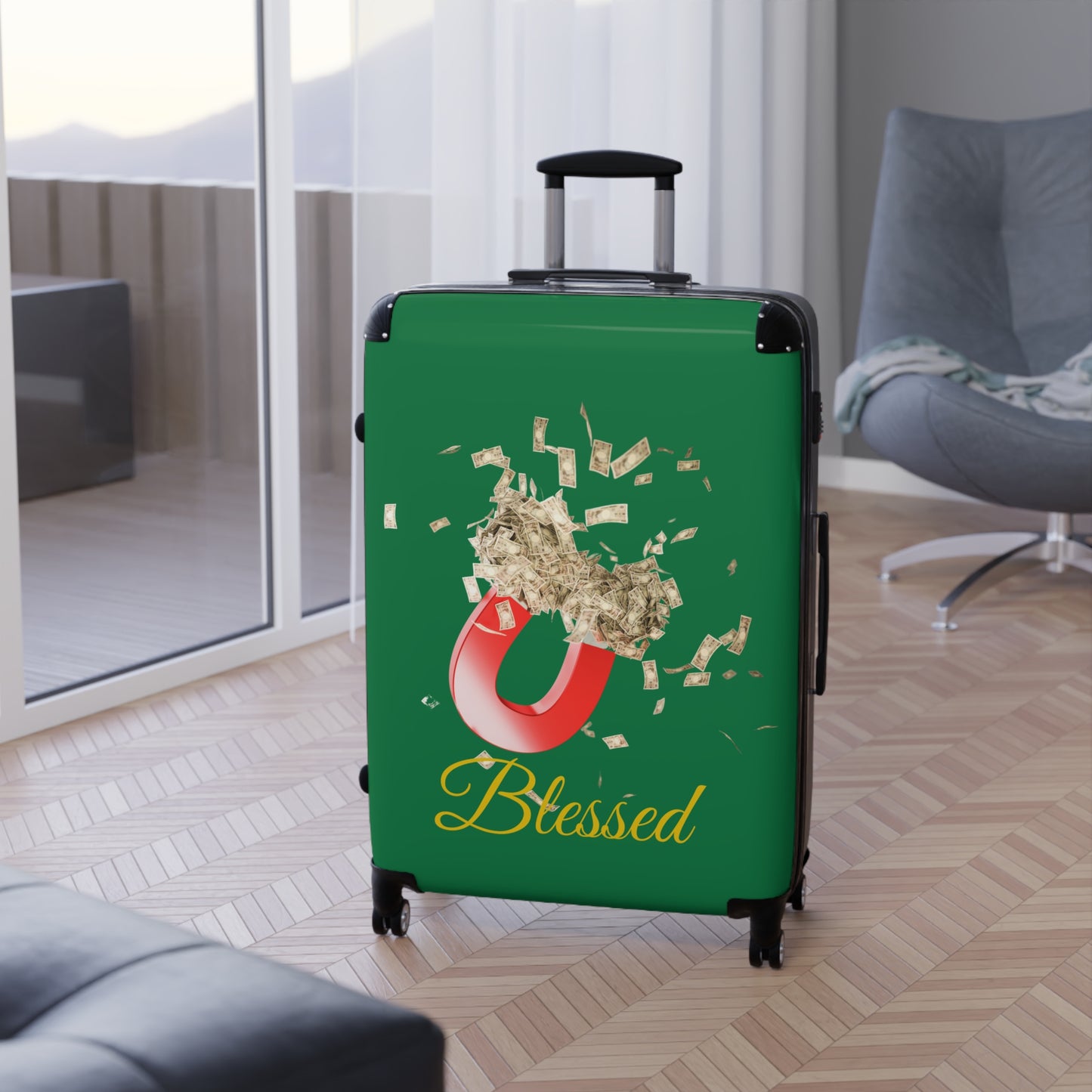 Travel Suitcase | Stylish Luggage for Wanderlust | Perfect for Jetsetters, Vacations, Holidays, Adventurers, Gift Ideas