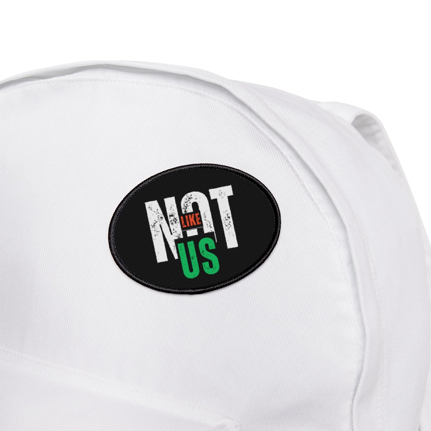 Cool Iron-On Patches - "NOT LIKE US" Design - Trendy, Fashionable Embellishments for Jackets and Bags