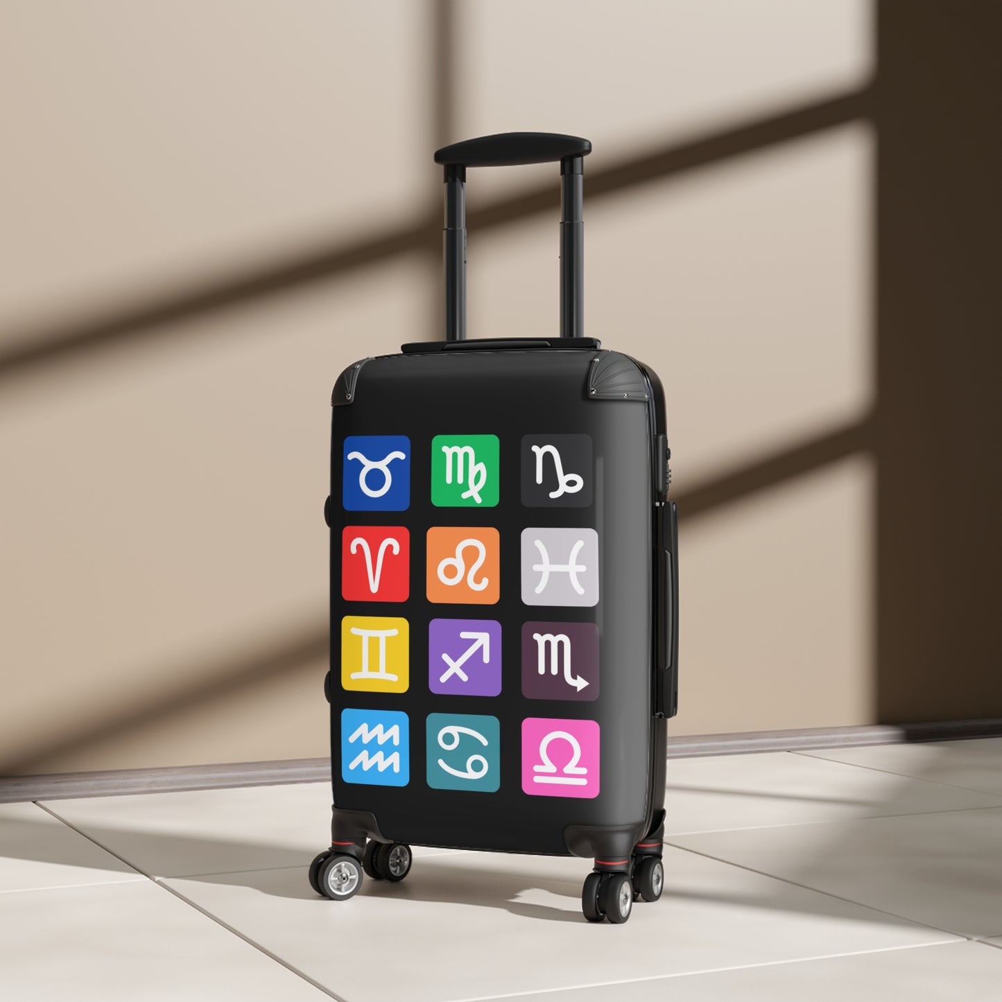 Suitcase, Astrology Travel Luggage, Personalized Carry-On, Perfect Gift for Travelers, Horoscope Lovers, Unique Baggage