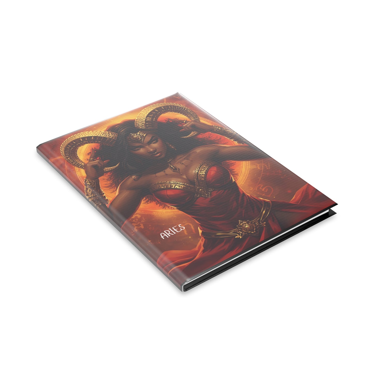 Aries Mythical Hardcover Notebook, Aries Journal, Gift for Astrology Lovers, Unique Writing Journal, Zodiac Planner, Inspiring Notebooks