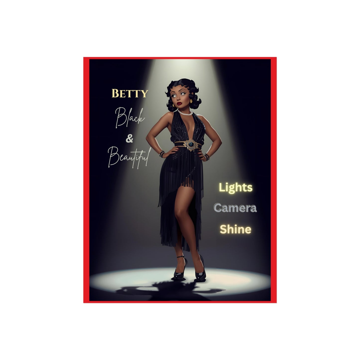 Vintage Fine Art Poster Betty Boop