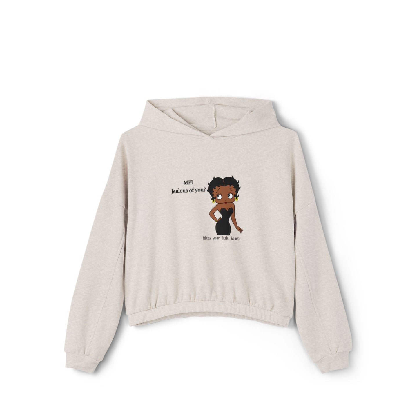 Women's Cinched Bottom Hoodie with Fun Graphic, Casual Fashion, Cozy Outfit, Unique Gift, Everyday Style, Fall Layering