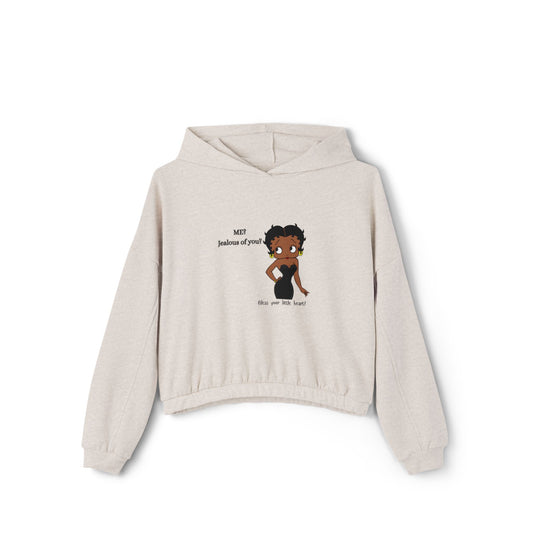 Women's Cinched Bottom Hoodie with Fun Graphic, Casual Fashion, Cozy Outfit, Unique Gift, Everyday Style, Fall Layering