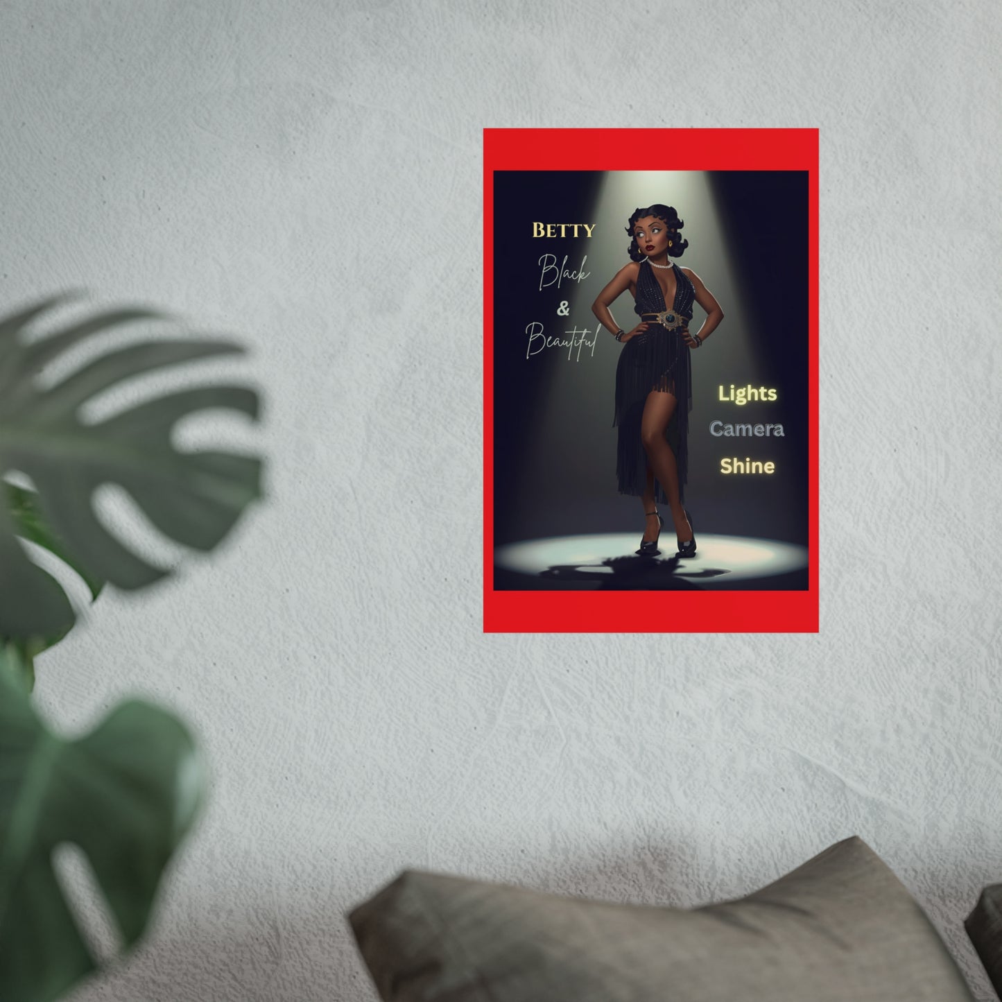 Vintage Fine Art Poster Betty Boop