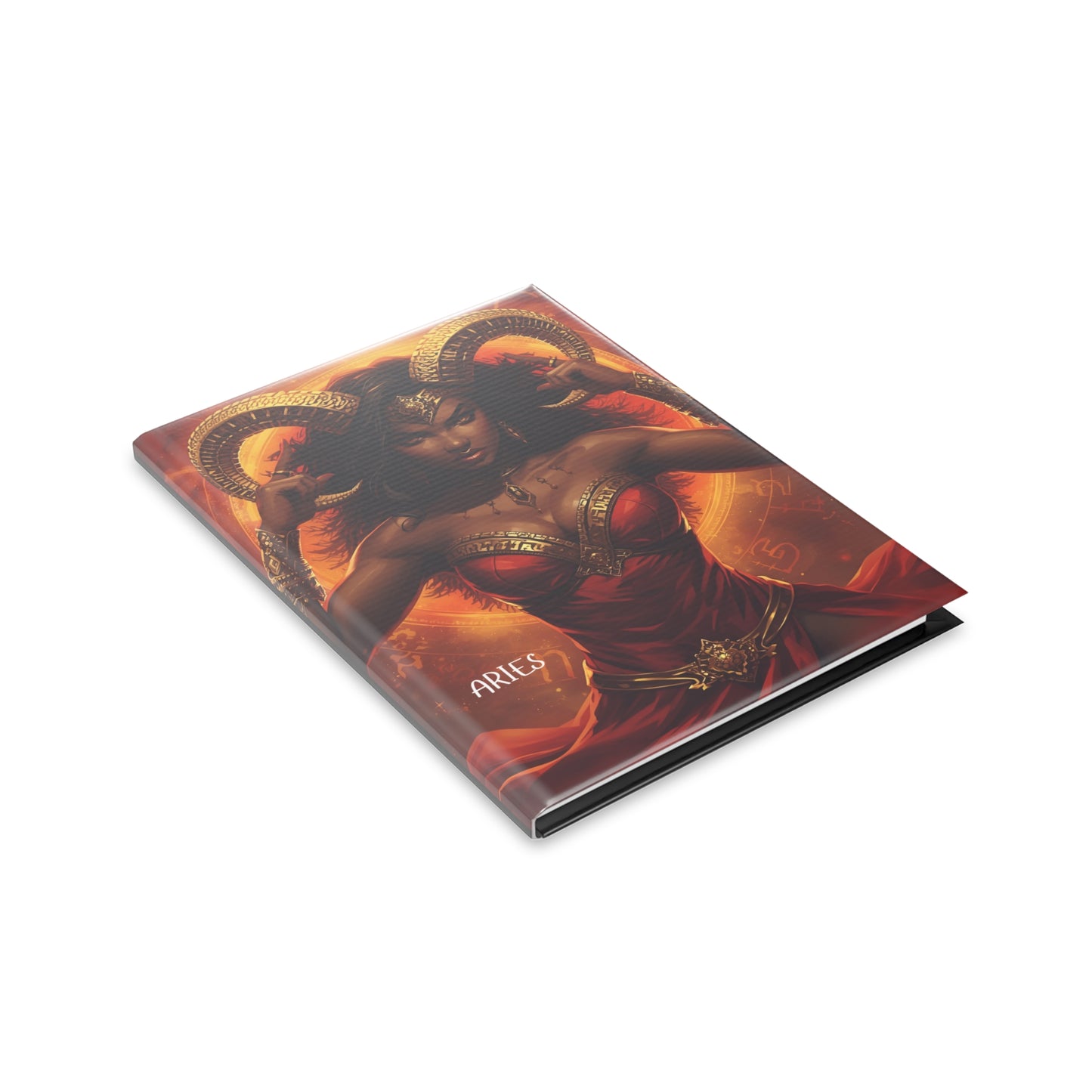 Aries Mythical Hardcover Notebook, Aries Journal, Gift for Astrology Lovers, Unique Writing Journal, Zodiac Planner, Inspiring Notebooks