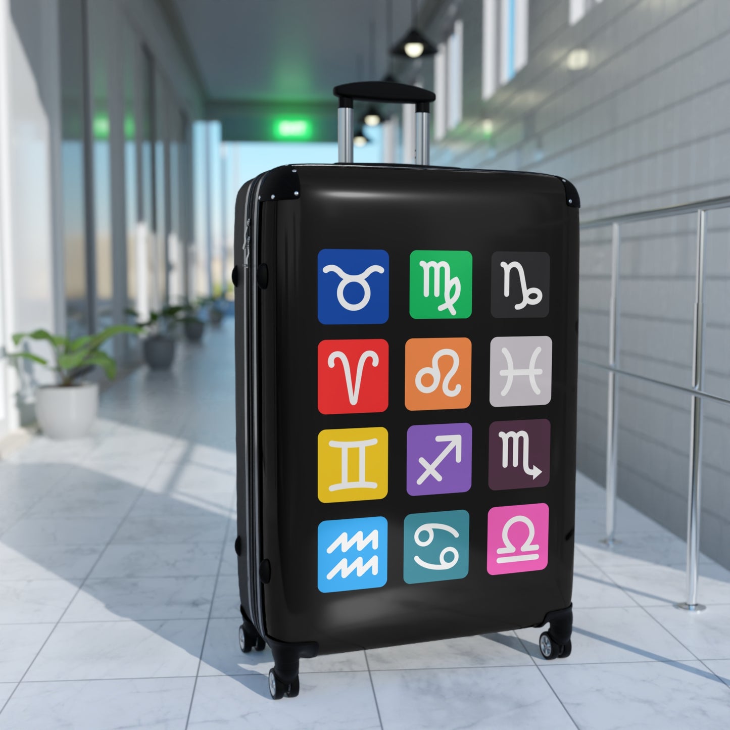 Suitcase, Astrology Travel Luggage, Personalized Carry-On, Perfect Gift for Travelers, Horoscope Lovers, Unique Baggage