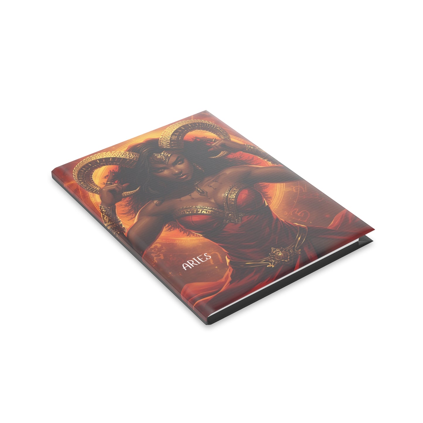 Aries Mythical Hardcover Notebook, Aries Journal, Gift for Astrology Lovers, Unique Writing Journal, Zodiac Planner, Inspiring Notebooks